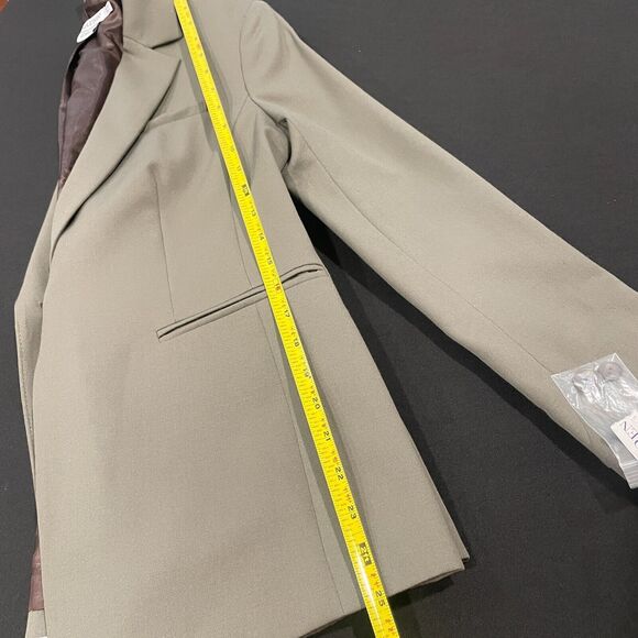 ~ New! 6p Pendleton Blazer Virgin Wool Olive Pockets Lined Seasonless Petite - Picture 7 of 16